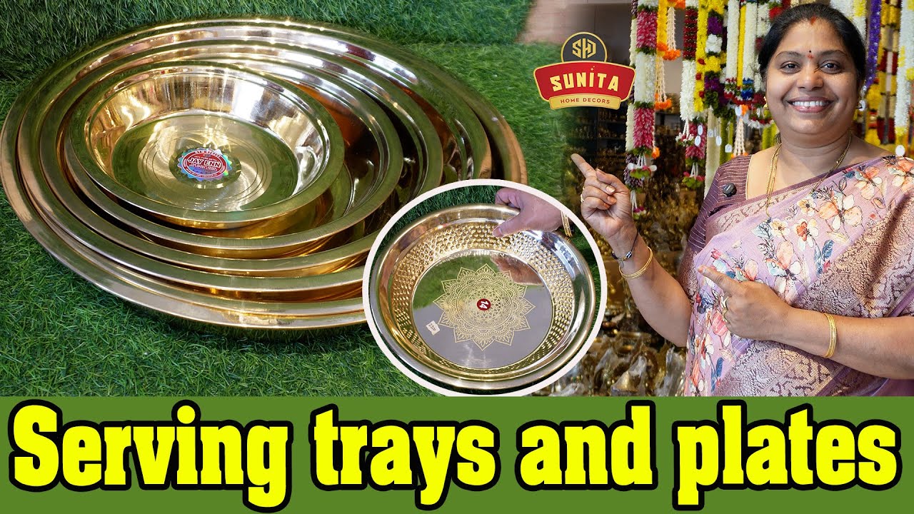 పెళ్లిళ్లు, అన్ని ఫంక్షన్లకు పనికొచ్చే తాంబూల పళ్లాలు, ట్రేలు, Brass trays & plates set | TTH|