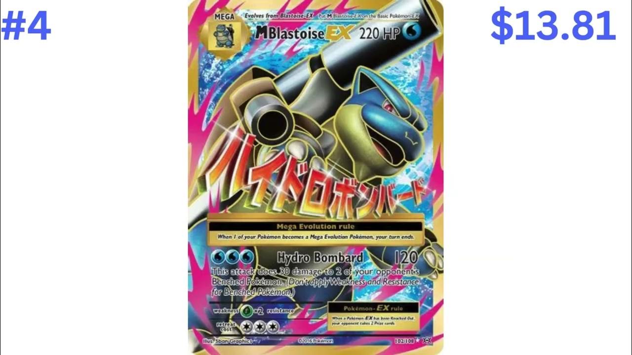 Top 10 most expensive cards in X and Y Evolutions YouTube