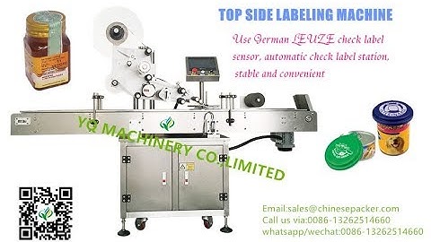 automatic plane sticker labeling machines for lids with paging system máquina etiquetadora