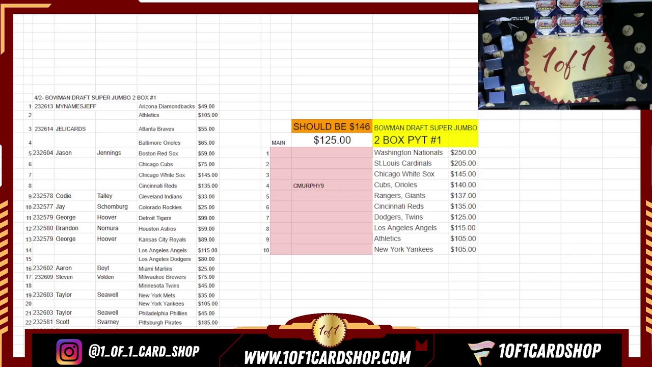 4/2- BOWMAN DRAFT SUPER JUMBO 2 BOX PYT'S!!!!!