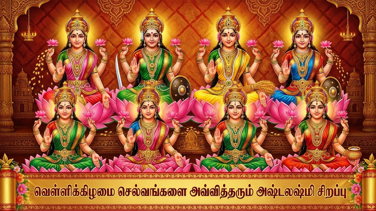 Friday Goddess Ashtalaxmi Devotional Songs | Ashtalaxmi Mantras 🙏 | Popular Laxmi Bhakti Padalgal