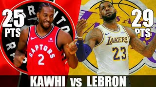 LeBron James vs Kawhi Leonard Full Duel Highlights
