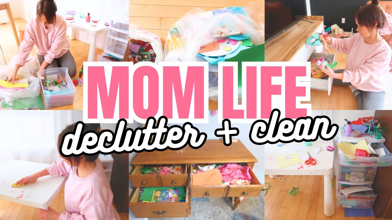 MOM LIFE DECLUTTER + CLEAN | CLEANING MOTIVATION | DECLUTTER AND ...