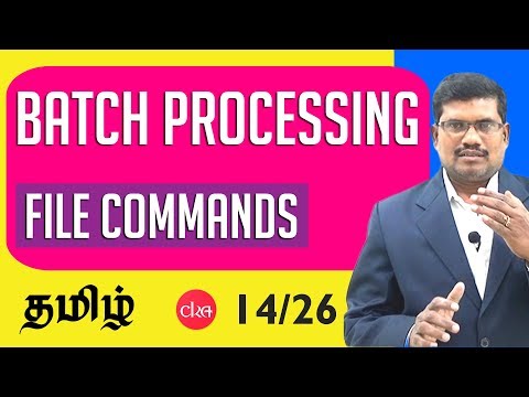 #14 File Commands || Batch Processing & C Programming In Tamil