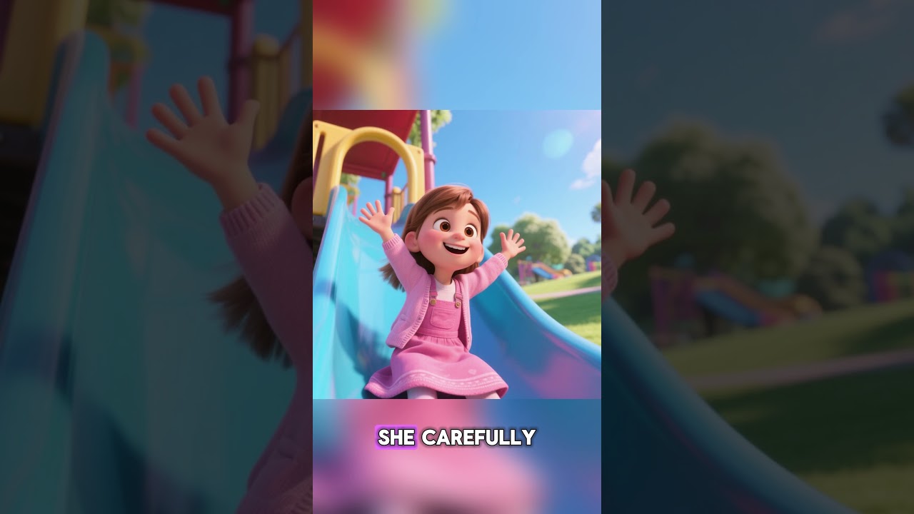 Fatima at the Park 🌸 | Swing & Slide | Calm Kids Shorts