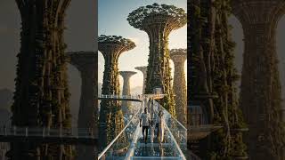 Future Green City 2050 🌿 | Amazing Skywalk World #shorts#New video#viral #youtubeshorts#shortsfeed