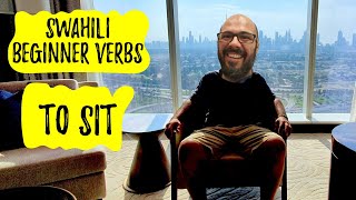 Swahili Beginner Verbs 'To sit'  #shorts #short #learning #study