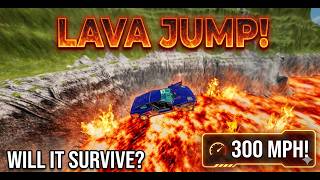 5 Cars Boost Plate Into Lava 🔥 BeamNG #25