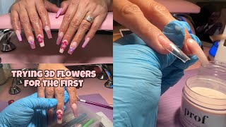 DOING MY MOMS BIRTHDAY NAILS