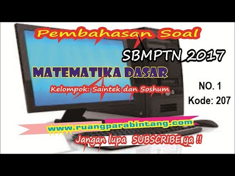 Soal Matematika Dasar Sbmptn 2017 No 1 Youtube