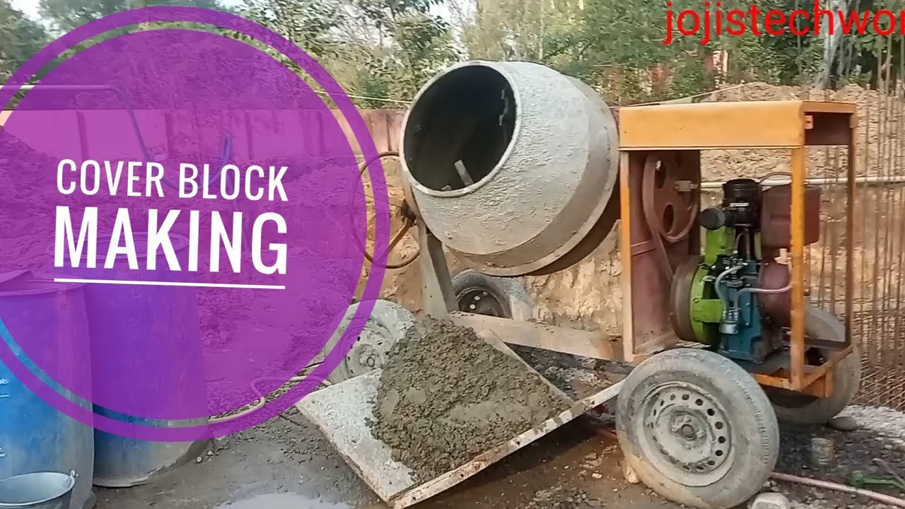 how to make cover blocks at site
