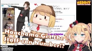 Haachama get the girl Staff-san number! Reddit Meme Review [Hololive] Sub Eng Clip