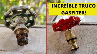 CAMBIO de una LLAVE DE PASO que PIERDE AGUA 💧 #MICROTIP GASFITER 🔧  PROYECTO SUSTENTABLE ÑAMKU 