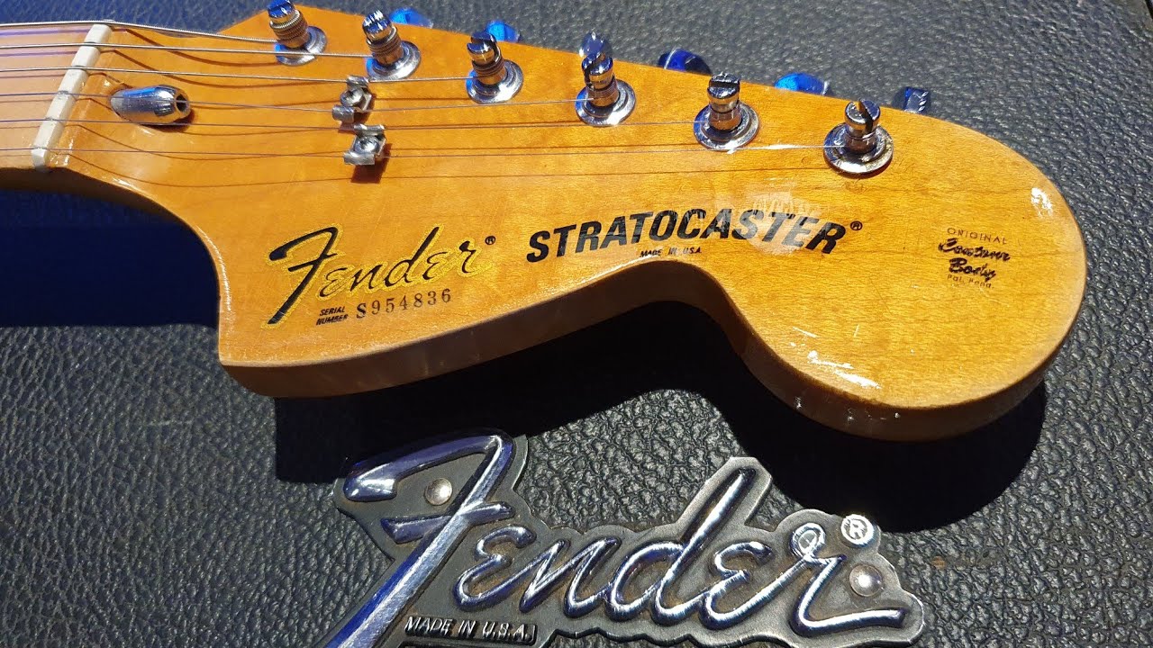 fende USA 1979 stratcaster ストラト　ビンテージ 1979 Fender Stratocaster Natural - YouTube