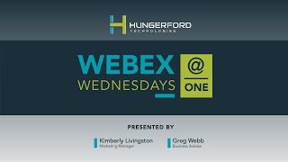 Webex Wednesdays @1: Episode 1 - Webex 101