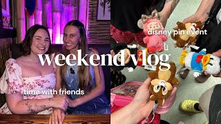 Weekend Vlog 🍰 🍹 🤍  - Disney pin event, Austin&#39;s Birthday &amp; hanging out with friends