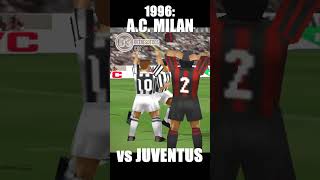 AC MILAN vs JUVENTUS | Serie A Calcio 1996 | PS1 | WE2002 #acmilan #juventus #Baggio #DelPiero #mil