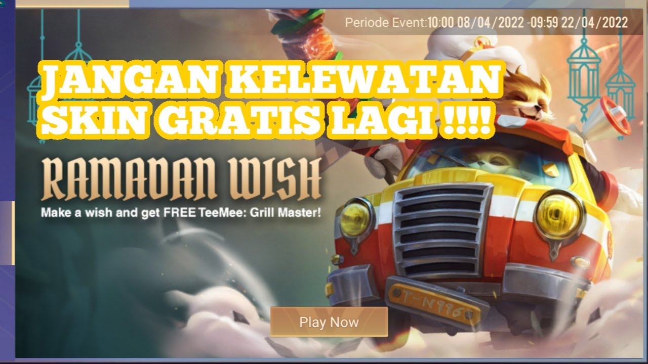 [Arena of Valor] Claim Ramadan Wish Free Skin TeeMee : Grill Master
