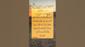 #القران_كريم 🎆#سوره #التغابن 🌸 #اكسبلور #لايك #استغفرالله 🏵️