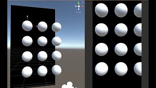 3D Object In front of UI - Spawn objects in a row and column