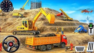👷City Road Construction Simulator 3D 🚧 | Heavy Excavator & Truck (Android Gameplay) screenshot 2