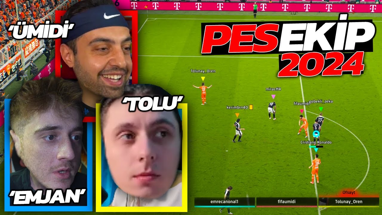 EN ÇOK PUANI ALAN KAZANIR !! TOLUNAY ÖREN PES EKİPTE !! 3v3 ÜMİDİ VE EMJAN !!