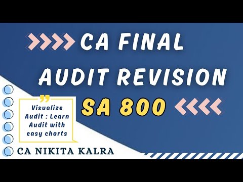 SA 800 Revision | CA Final Audit | Nov 24 and May 25 - YouTube
