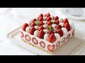いちごのレアチーズケーキの作り方 No-Bake Strawberry Cheesecake＊No egg, No oven｜HidaMari Cooking