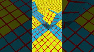 Rubik's Cube vs Impossible Geometry #3danimation #satisfying Net Worth