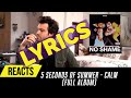 Producer reacts to 5sos lyrics  calm full album