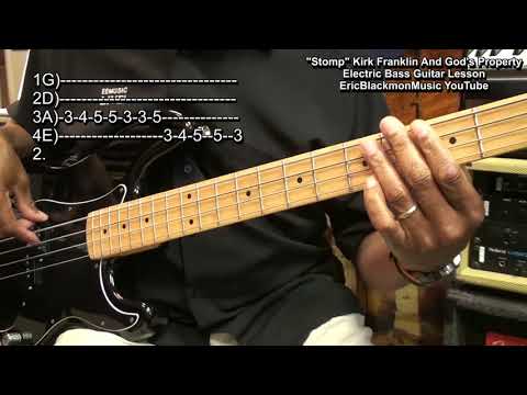 how-to-play-stomp-kirk-franklin-and-god's-property-on-bass-guitar-funkguitarguru-funk