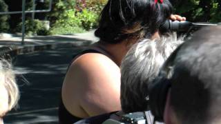 Tiga Talk Films In Thunderbird Park At The Royal Bc Museum