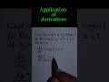 Class 12 Maths || application of derivatives||Short Video||Shorts||