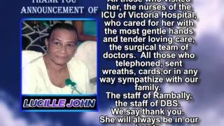 Lucille John thank you