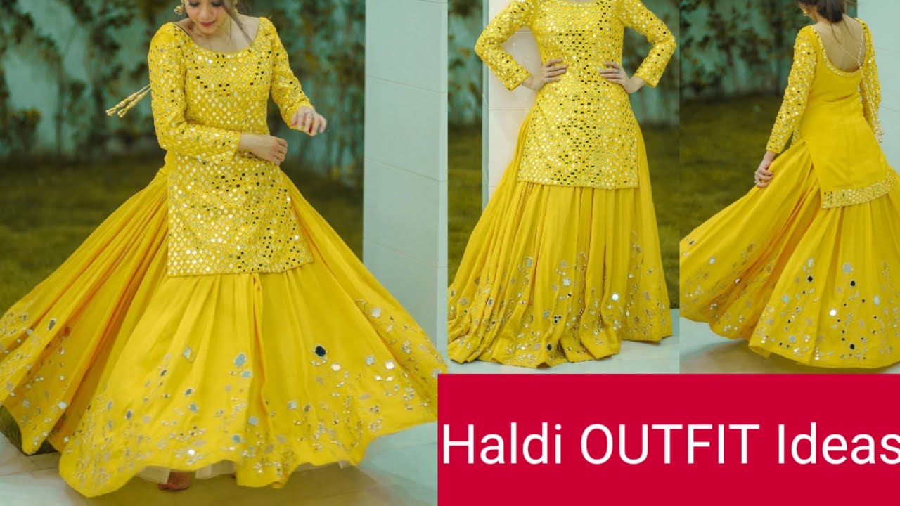2024 Haldi function dresses ideas/latest party wear haldi dress designs for  girls and women #wedding - YouTube