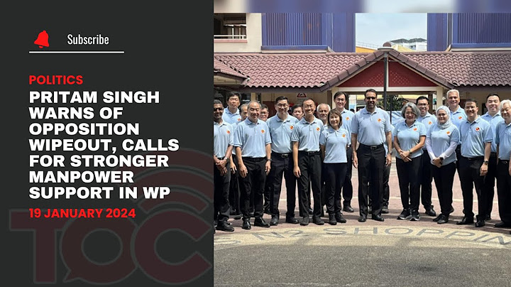 Pritam Singh warns of opposition wipeout, calls for stronger manpower support in WP