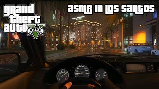 GTA ASMR | Rainy midnight drive in Los Santos 🌃 Ear to ear whispering