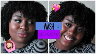 WASH AND GO ROUTINE // NATURAL HAIR