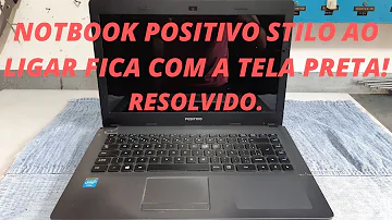 Como reiniciar notebook Positivo com tela preta?