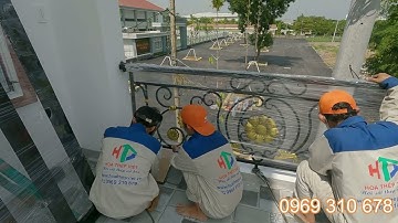 Hướng dẫn lắp đặt lan can ban công mỹ nghệ - tại Bình Dương