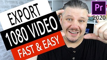 Best Adobe Premiere Pro CC HD 1080 Export Rendering Settings - Smaller Files | Faster Uploads
