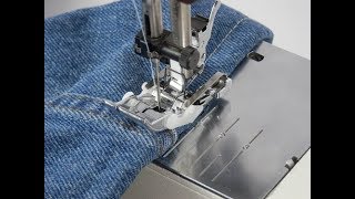 Hemming Jeans With The Magic Jeans Hemming Foot by The Colorful World of Sewing 62,168 views 5 years ago 1 minute, 15 seconds