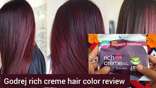 new godrej expert rich creme hair color | godrej rich creme hair color burgundy review