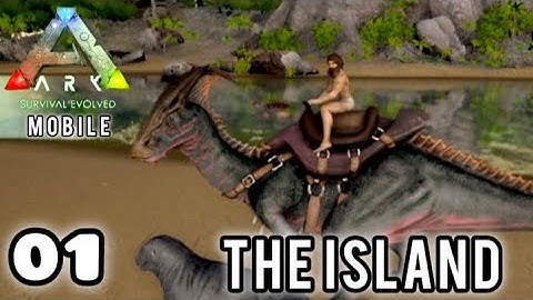 The ARK Journey Begins: Episode 1 of The Island Series || tamed parasaur and moschop and.... ||