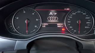 Холодный запуск зимой Ауди а7 3.0 TDI в -30/ Cold start Audi а7 3.0 TDI in -30