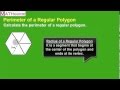 area and perimeter of a regular hexagon - YouTube