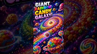 Giant Rainbow Candy Galaxy! 🌌🍬🌈 #shorts #rainbow #candy #galaxy