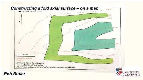 Constructing a fold axial surface - on a map