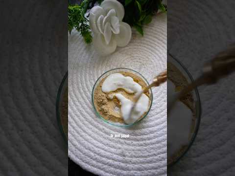 बेदाग गोरी स्किन का राज 🔥 glowing skin face mask #glowingskin #facemask #shorts