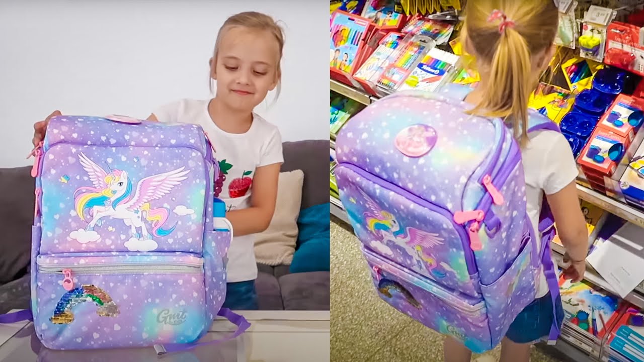 Paulina geht in die Vorschule - Rucksack Unboxing und Einkauf für die Vorschule | GMT für Kinder